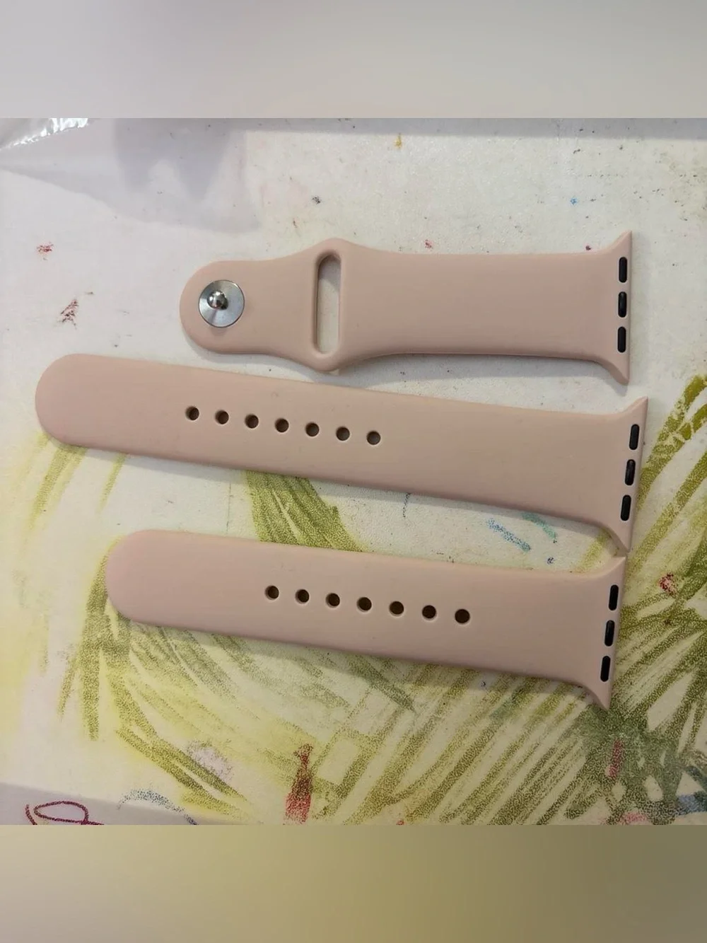 Blush Pink Silicone Apple Watch Band - 3 Piece Set